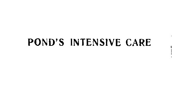 pond's intensive care