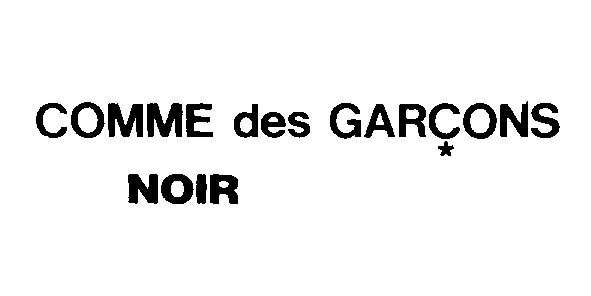 comme des garcons noir