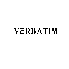 verbatim