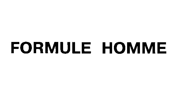 formule homme