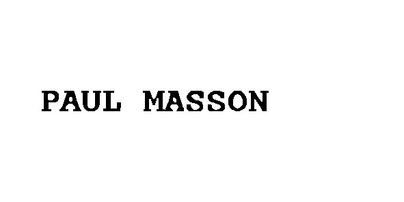 paul masson