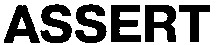 assert