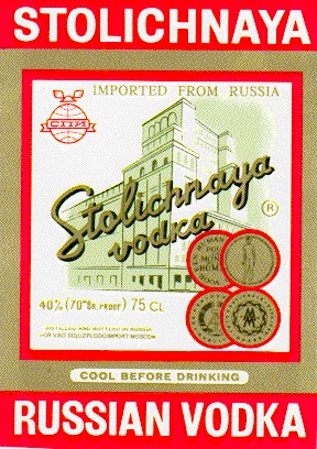 stolichnaya vodka russian
