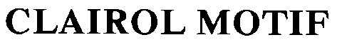 clairol motif