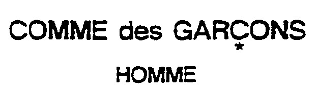 СOMME des GARCONS HOMME