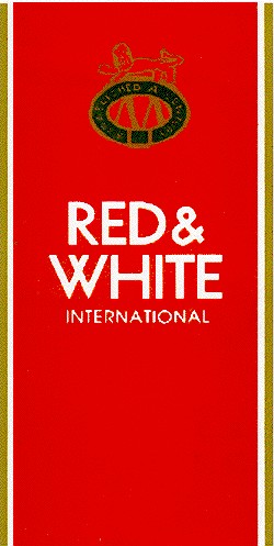 red & white
