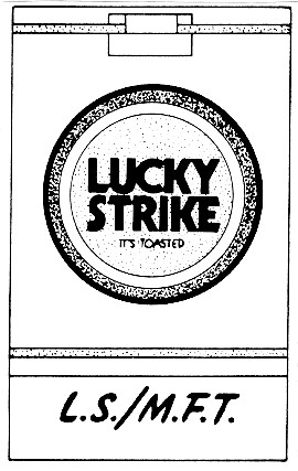 lucky strike it`s toasted l.s./m.f.t. ls/mft ls mft