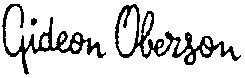 gideon oberson