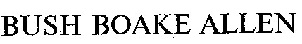 bush boake allen