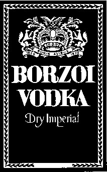 borzoi vodka dry imperial bonis avibus 1820