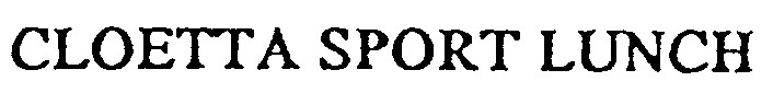 cloetta sport lunch