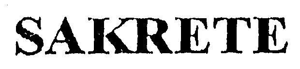 sakrete