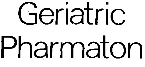 GERIATRIC PHARMATON