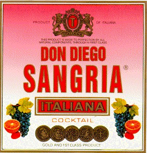 don diego, sangria, italiana, t
