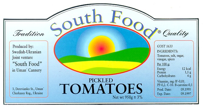 pickled tomatous south food
