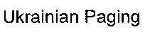 ukrainian paging