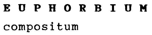 euphorbium compositum
