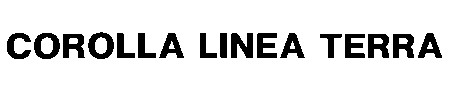 COROLLA LINEA TERRA