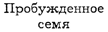 Пробужденное семя