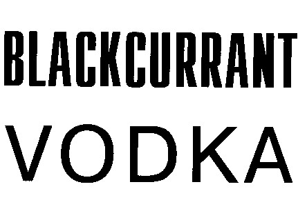 blackcurrant vodka