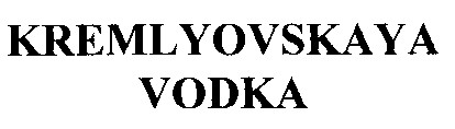 kremlyovskaya vodka