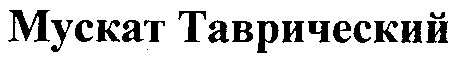 мускат Таврический