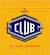 1 assos club 25 filter cigarettes american blend
