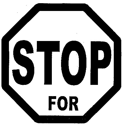 stop for