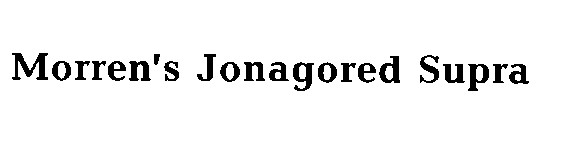 morren`s jonagored supra