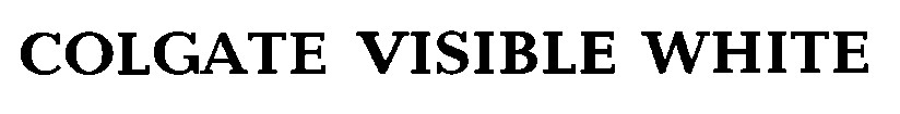 colgate visible white