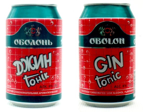 оболонь джин тонік