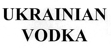 ukrainian vodka