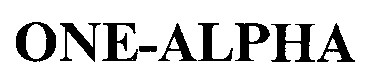 one alpha