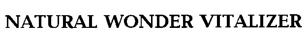 natural wonder vitalizer