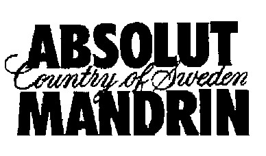 absolut mandrin country of sweden
