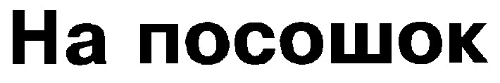 на посошок