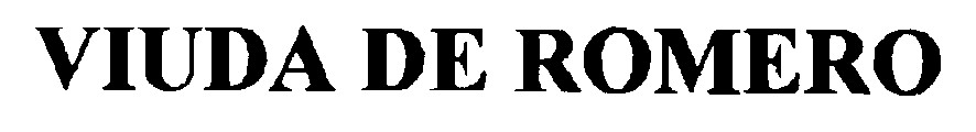 viuda de romero