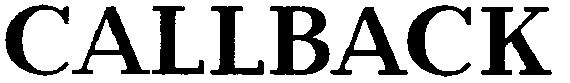 callback