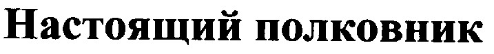 настоящий полковник