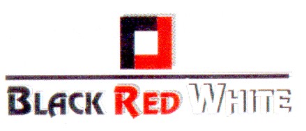 black red white
