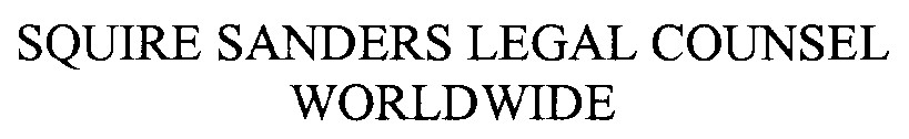 squire sanders legal counsel worldwide
