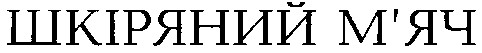 шкіряний м’яч