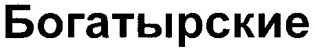 богатырские