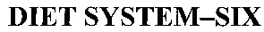diet system six