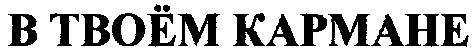 в твоём кармане