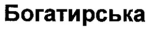 богатирська
