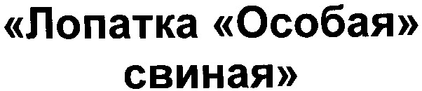 лопатка особая