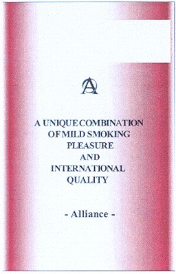 a unique combination of mild smoking pleasure and international quality