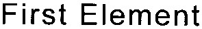 first element