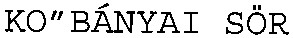 ko''banyai sor